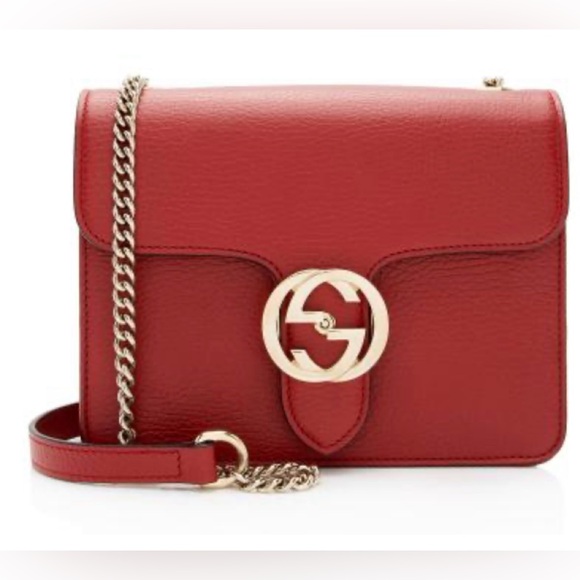 GUCCI Small Dollar Interlocking G Crossbody 2 way bag Calfskin Canvas Authentic - Picture 17 of 17